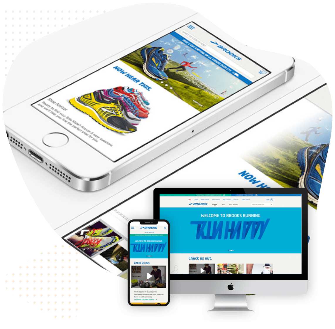 Brooks Running website design