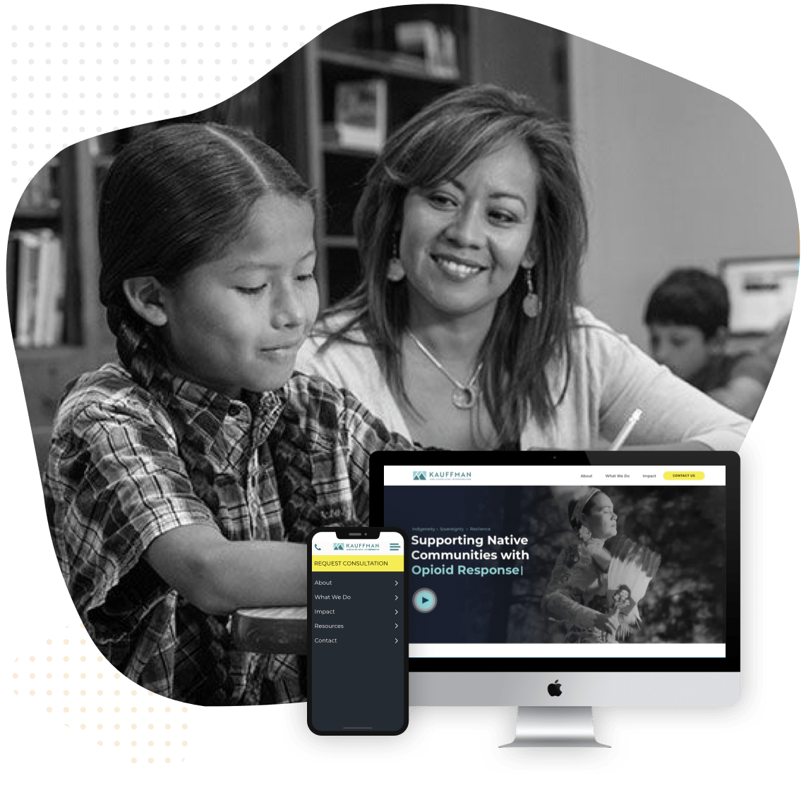 Kauffman Native Community Website Design