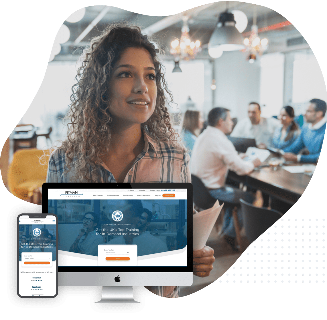 Pitman Training website design