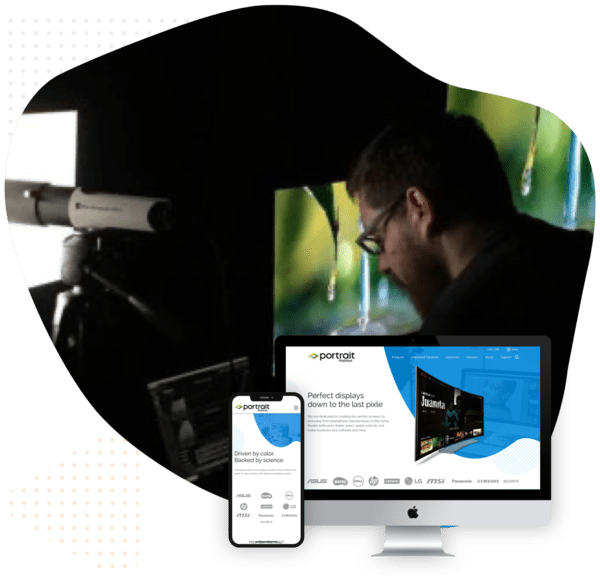 Portrait Displays Web Design